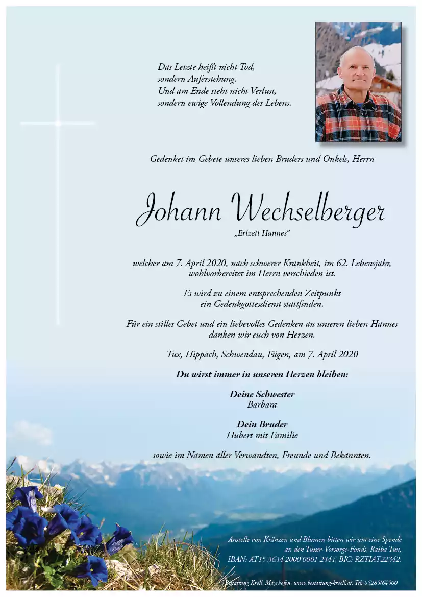 Parte von Johann Wechselberger